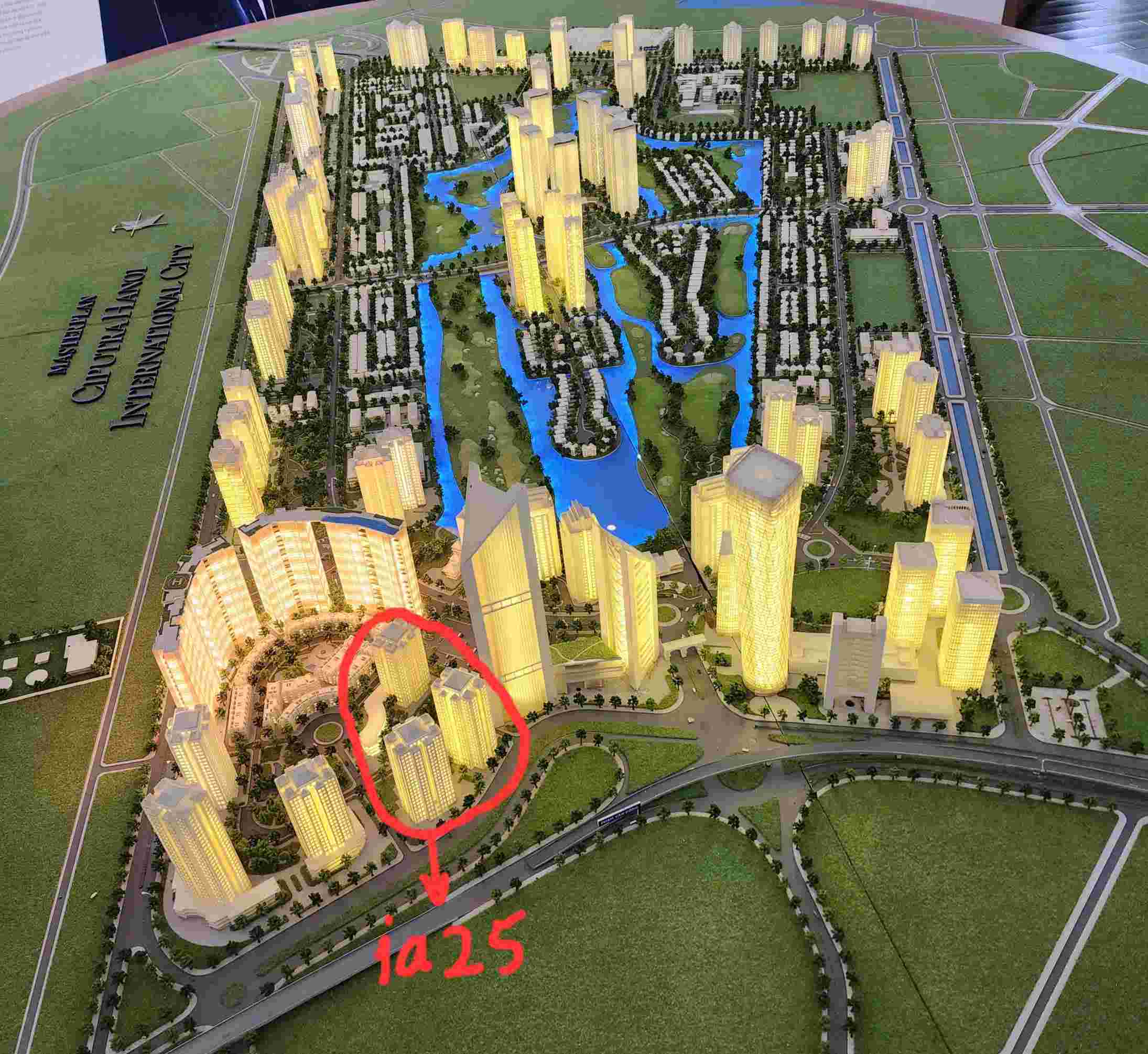 Vị Trí tòa chung cư ia 25 Ciputra